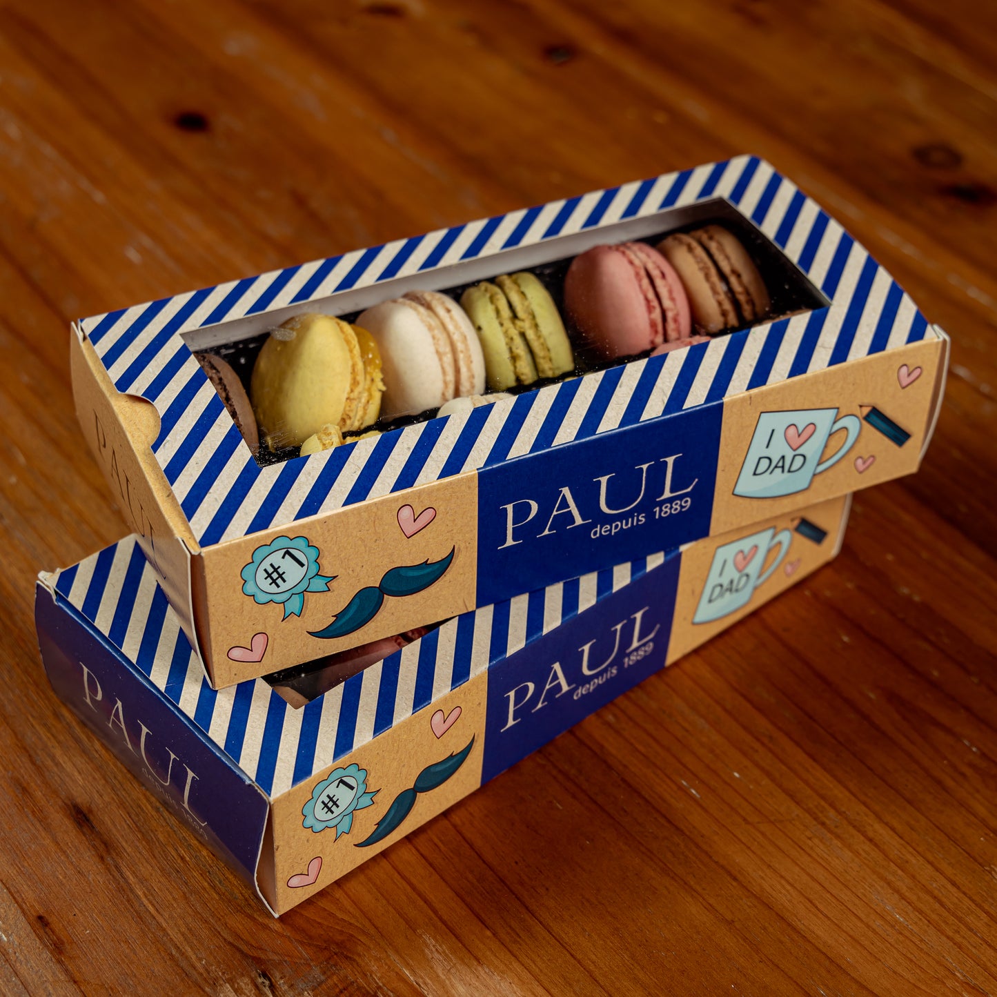 Caja de macarrones edición día del padre