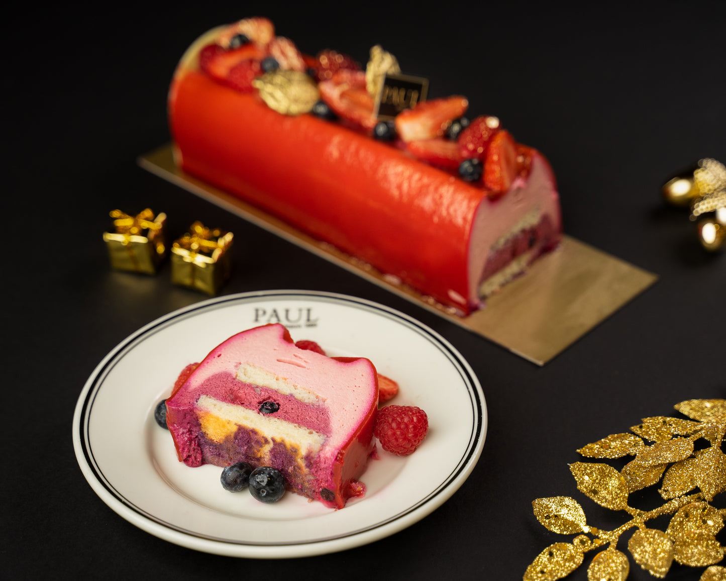 Mousse de frutos rojos