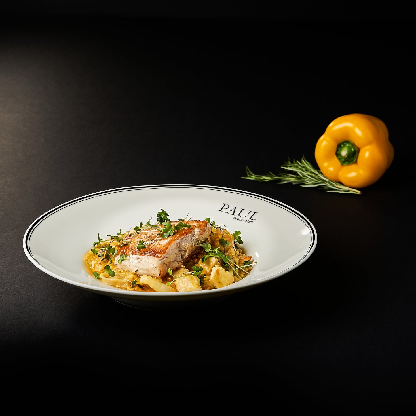 Corvina con arroz caldoso