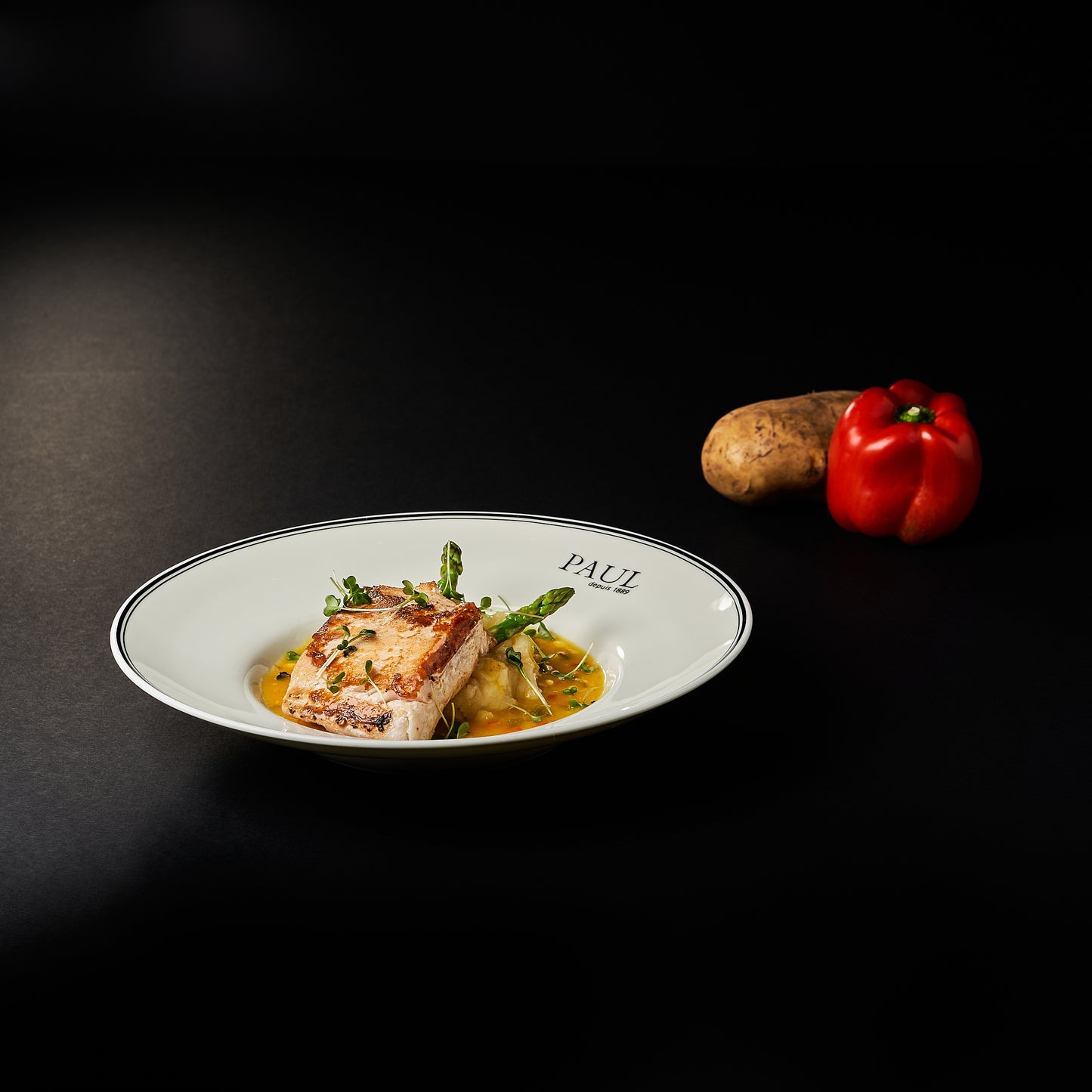 Corvina al ajillo