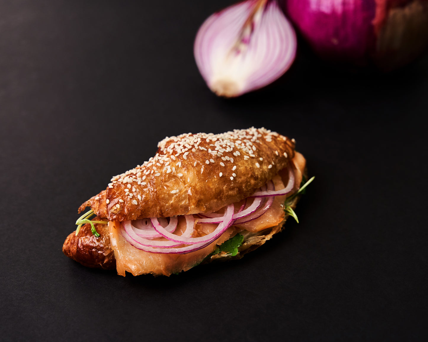 Croissant de salmón