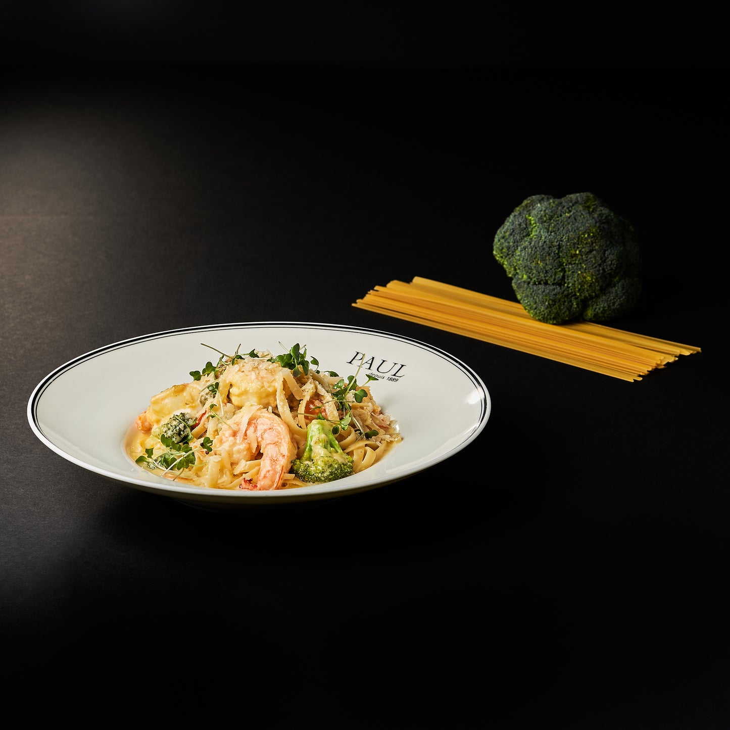 Fettuccine aux crevettes