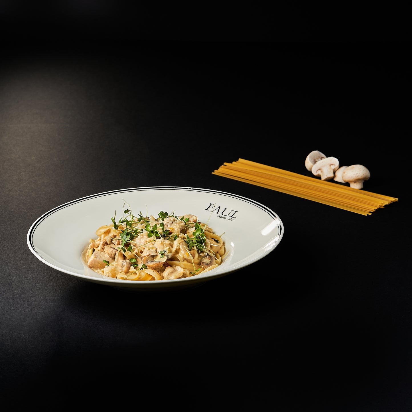 Fettuccine con pollo