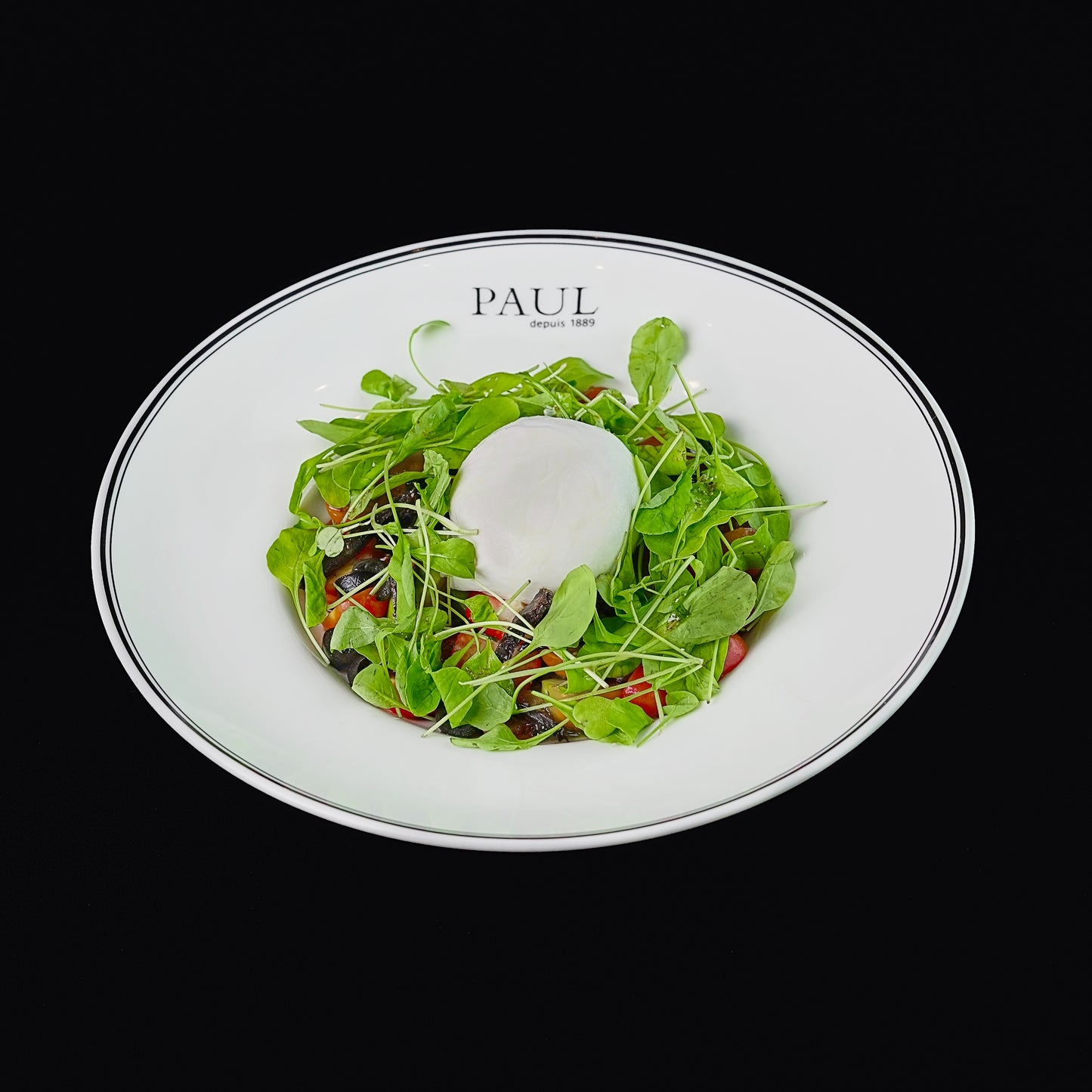 Ensalada de burrata y trufa
