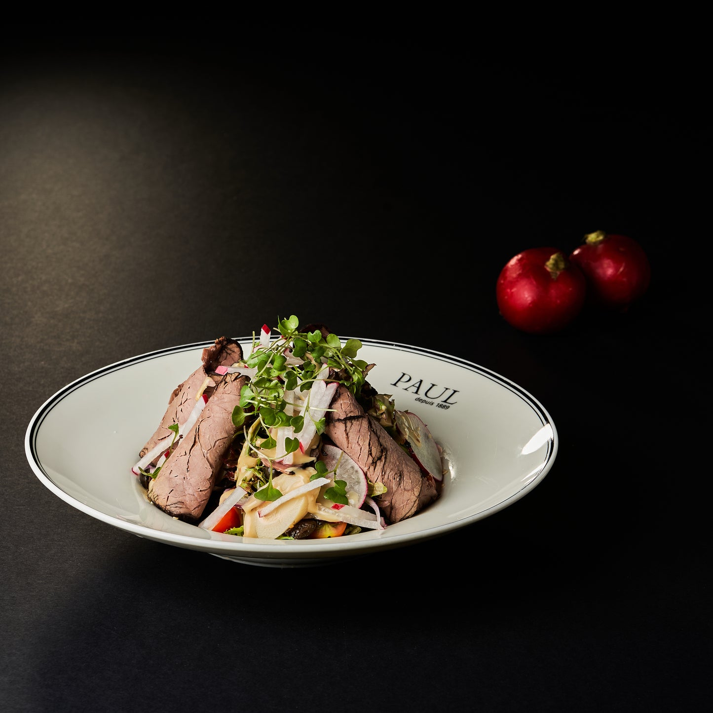 Ensalada de roast beef