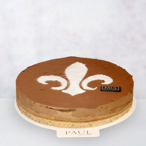 Flor de Liz chocolate mousse cake con bizcocho